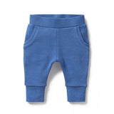 WILSON + FRENCHY Brilliant Blue Organic Waffle Pant