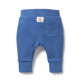 WILSON + FRENCHY Brilliant Blue Organic Waffle Pant