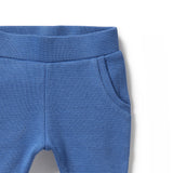 WILSON + FRENCHY Brilliant Blue Organic Waffle Pant