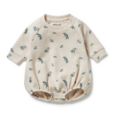 WILSON & FRENCHY Little Olive Organic Waffle Bodysuit