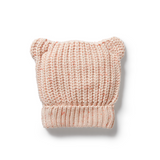 WILSON & FRENCHY Fairy Floss Organic Knitted Bear Hat