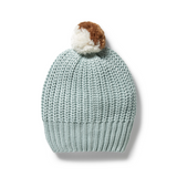 WILSON & FRENCHY Duck Egg Organic Knitted Hat