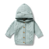 WILSON & FRENCHY Duck Egg Organic Knitted Cable Jacket