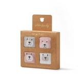 Boxed set of WILSON & FRENCHY Girls Organic 4 Pack Baby Socks