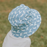 Top view of BEDHEAD HATS Kids Classic Bucket Sun Hat - Dalmation