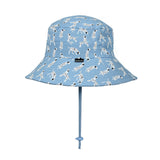 Side view of BEDHEAD HATS Kids Classic Bucket Sun Hat - Dalmation