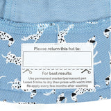 BEDHEAD HATS Kids Classic Bucket Sun Hat - Dalmation name tag