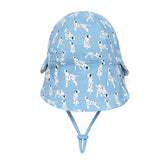 Back view of BEDHEAD HATS Legionnaire Flap Sun Hat - Dalmation
