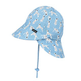 Side view of BEDHEAD HATS Legionnaire Flap Sun Hat - Dalmation