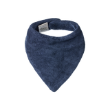 Blue bandana bib on a white background