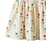 Floral patterned skirt on a white background