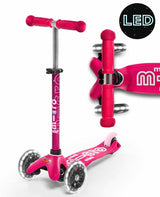 MICRO SCOOTERS Mini Micro Deluxe LED - Pink