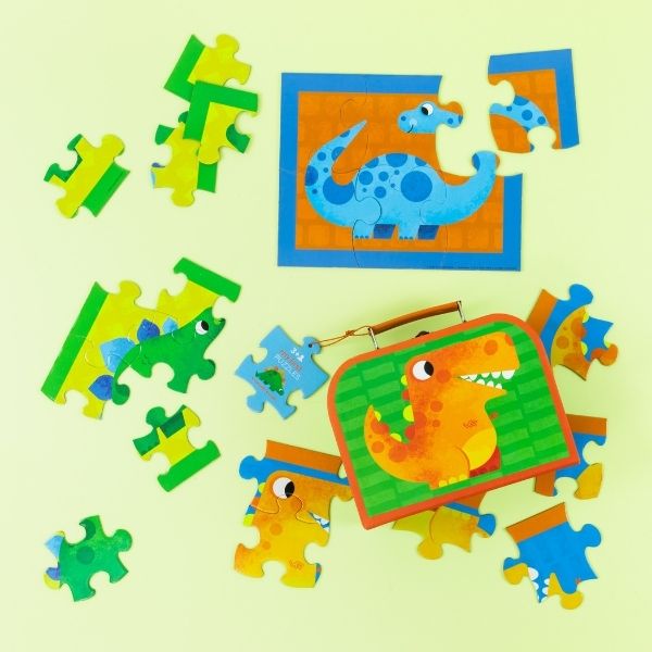CROCODILE CREEK My First Puzzle Case - Dinosaurs