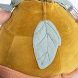 MOULIN ROTY Trois Petits Lapins large activity turtle detail of underside of crinkle leaf