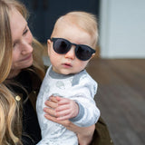 Baby wearing BABIATORS Original Keyhole Black