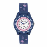 CACTUS Junior - Time Teacher - Blue / Pink flowers front view