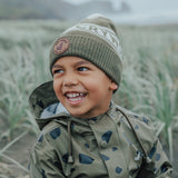 Child outside wearing the CRYWOLF Alpine Beanie - Khaki