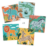 DJECO Wild Animals Stencils x 5 stencils