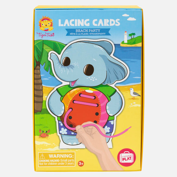 TIGER TRIBE Lacing Cards - Beach Party packaged