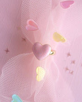 LAUREN HINKLEY Glitter Pink Heart Ring