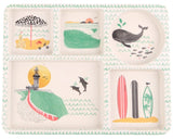 Love Mae Dinnerware | Divided Bamboo Plate Set - Byron Bay