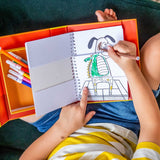 Child playing with the TIGER TRIBE Mash-up Colouring Set - Animal Mix Up