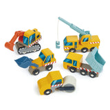 TENDER LEAF Wooden Construction Car Set