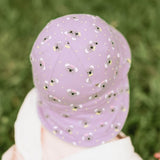 Baby wearing the BEDHEAD HATS Legionnaire Flap Sun Hat - Koala top view