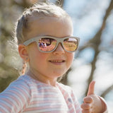 Girl wearing BABIATORS BLUE SERIES - NAVIGATOR - POLARISED BABIATORS The Daydreamer