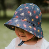 Child wearing the BEDHEAD HATS Toddler Bucket Sun Hat - Sonny