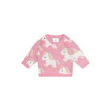 HUXBABY Unicorn Knit Jumper Bubblegum