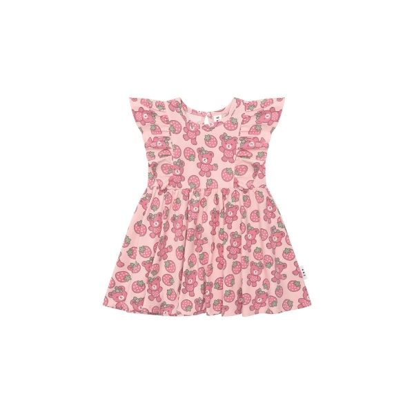 HUXBABY Berry Bear Frill Dress