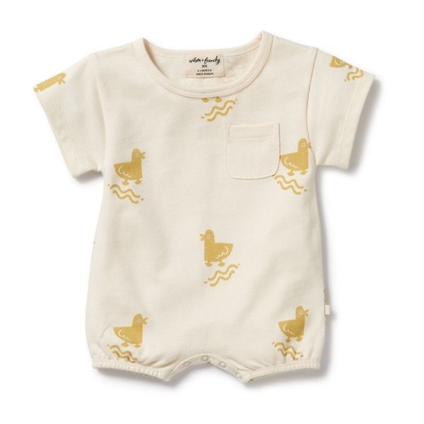 WILSON & FRENCHY Quack Quack Organic Growsuit