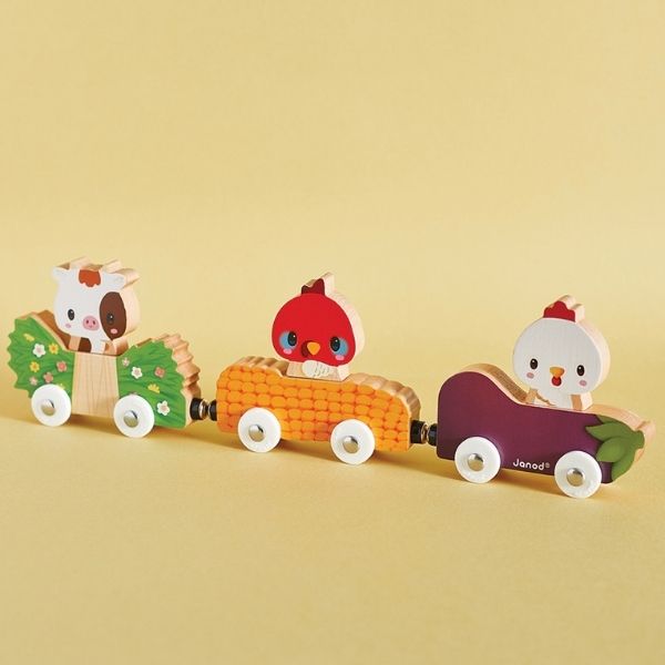 JANOD Magnetic Farm Animal Cars