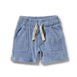 WILSON & FRENCHY Dusty Blue Organic Terry Short