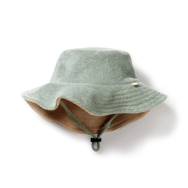 WILSON & FRENCHY Pistachio Organic Terry Sun Hat