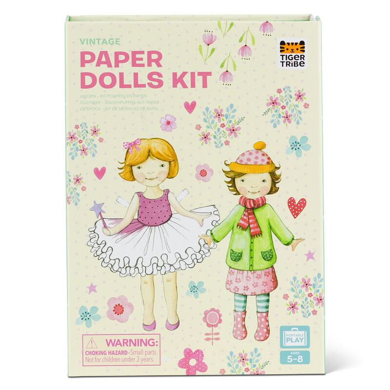 TIGER TRIBE Paper Dolls Kit - Vintage