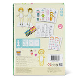 Back cover of the TIGER TRIBE Paper Dolls Kit - Vintage