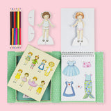Contents of the TIGER TRIBE Paper Dolls Kit - Vintage