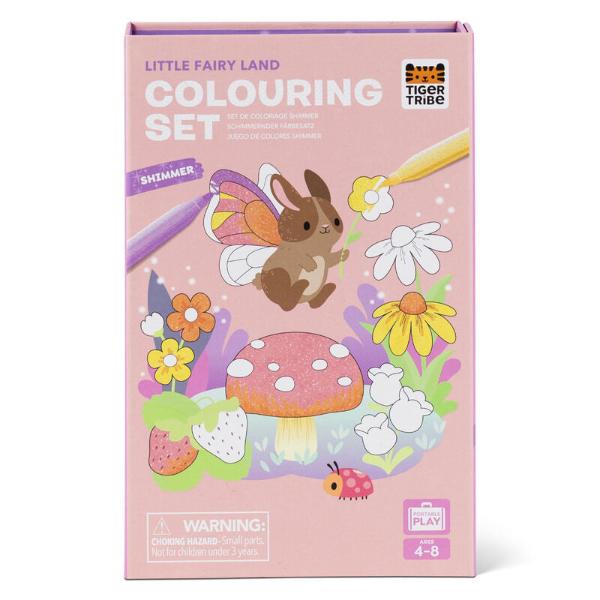 TIGER TRIBE Shimmer Colouring Set - Little Fairy Land