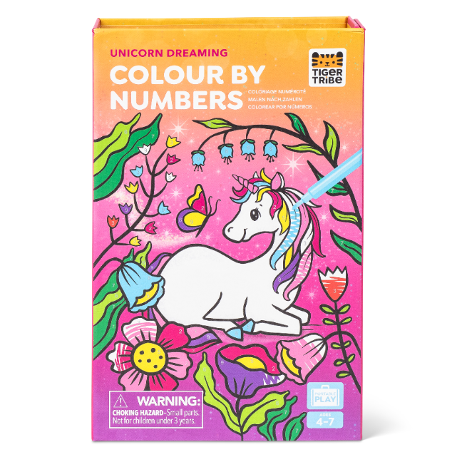 TIGER TRIBE Colour by Numbers - Unicorn Dreaming - BOXED