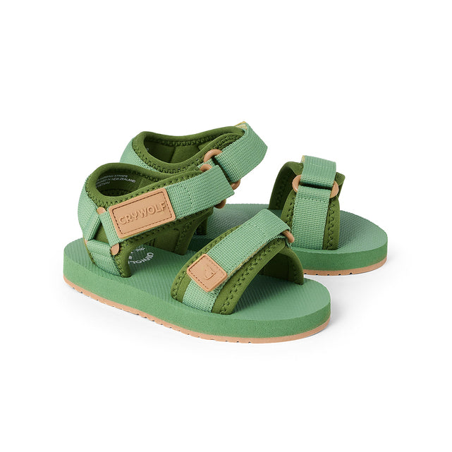 CRYWOLF Beach Sandal - Coastal Green