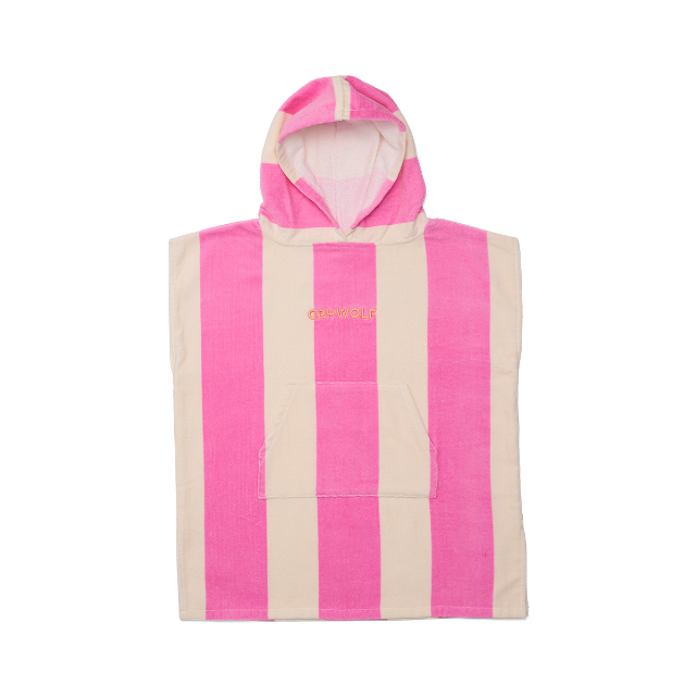 CRYWOLF Hooded Towel Candy Stripe