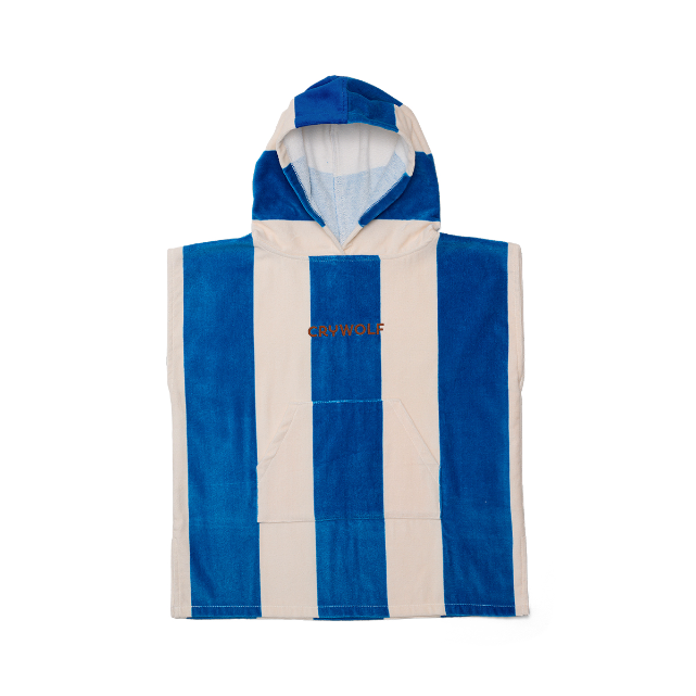 CRYWOLF Hooded Towel Deep Sea Stripe
