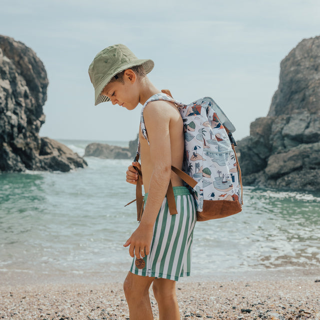 Side view of child wearing CRYWOLF Knapsack - Paradise