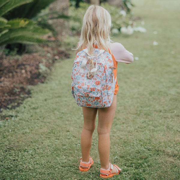 CHILD WEARING CRYWOLF Mini Backpack - Flower Market