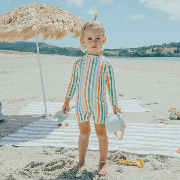 Child wearing CRYWOLF Rash Suit - Summer Stripe