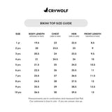 CRYWOLF Bikini Top size guide