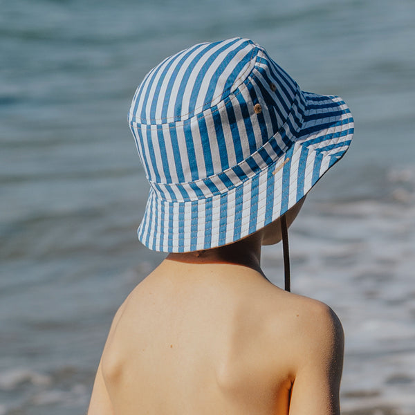CRYWOLF REVERSIBLE BUCKET HAT Deep Sea Stripe