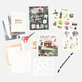 Contents of TIGER TRIBE Collage Art Set
